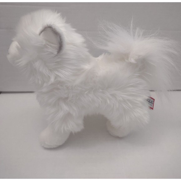 Douglas Realistic Pomeranian Plush Phoebe White Pomsky Dog Stuffed Animal 9” - Picture 3 of 7